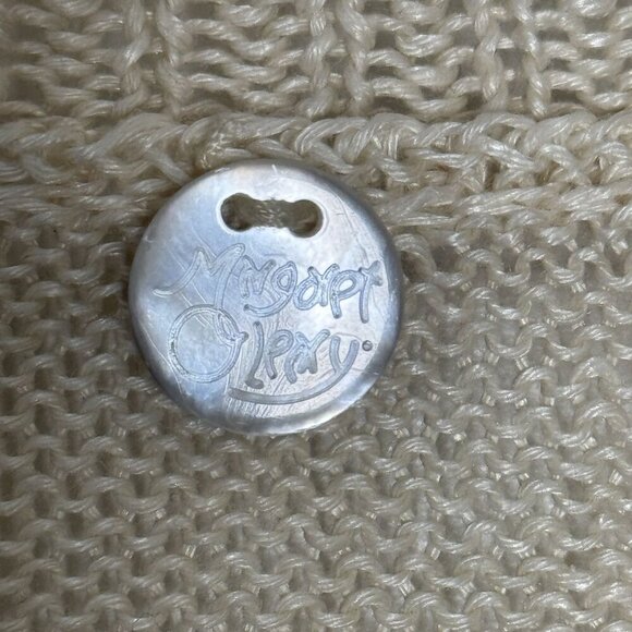 Margaret O'leary Beige & Red Striped Knit Sweater W/ Pocket Womens size small - Picture 5 of 7